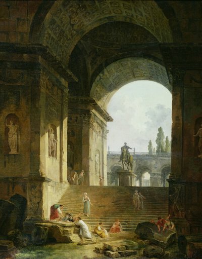 Picturesque View of the Capitol by Hubert Robert
